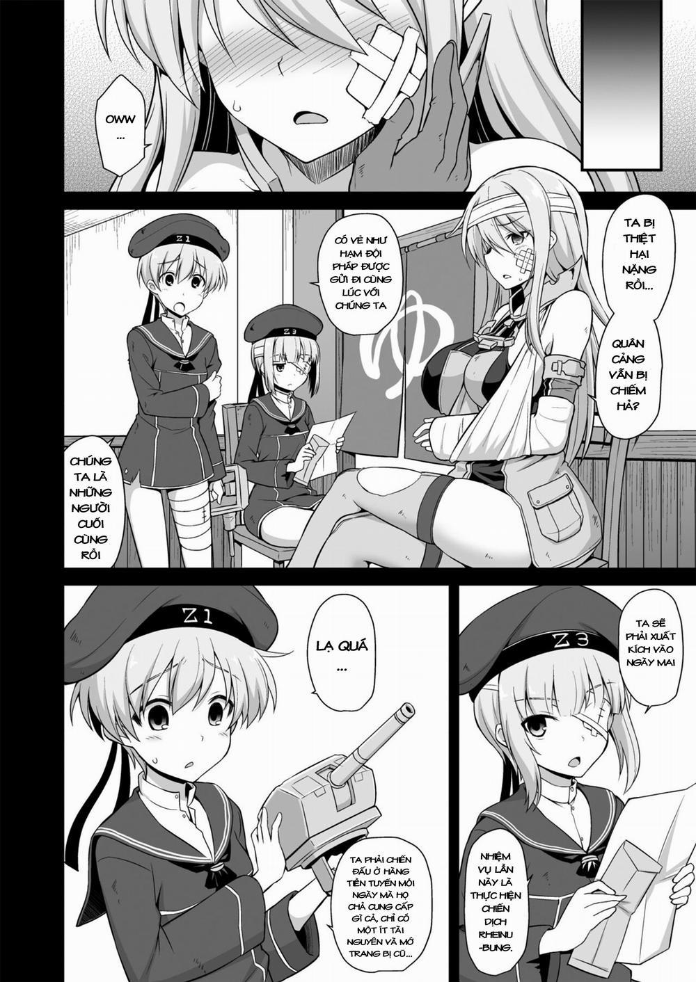 manhwax10.com - Truyện Manhwa Kanmusu Chakunin Zenya Prinz Eugen Yaku Ochi Nyuugi Kousai (Kantai Collection) Chương Oneshot Trang 4