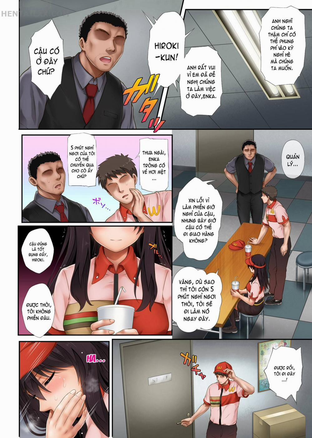 manhwax10.com - Truyện Manhwa Kare to Watashi to Tenchou no Shinya Kinmu Chương 3 0 C che Trang 7