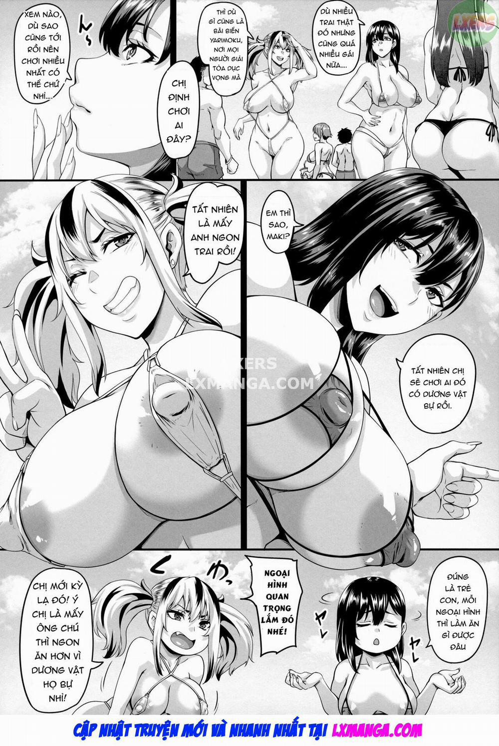 manhwax10.com - Truyện Manhwa Kazoku Ryokou wa Yarimoku Beach de Sex Zanmai Chương 1 Onee Chan Hen Trang 8