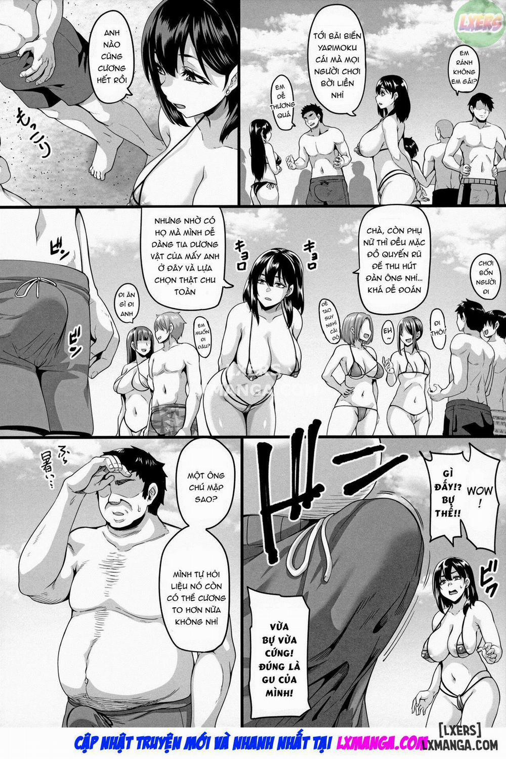 manhwax10.com - Truyện Manhwa Kazoku Ryokou wa Yarimoku Beach de Sex Zanmai Chương 1 Trang 12