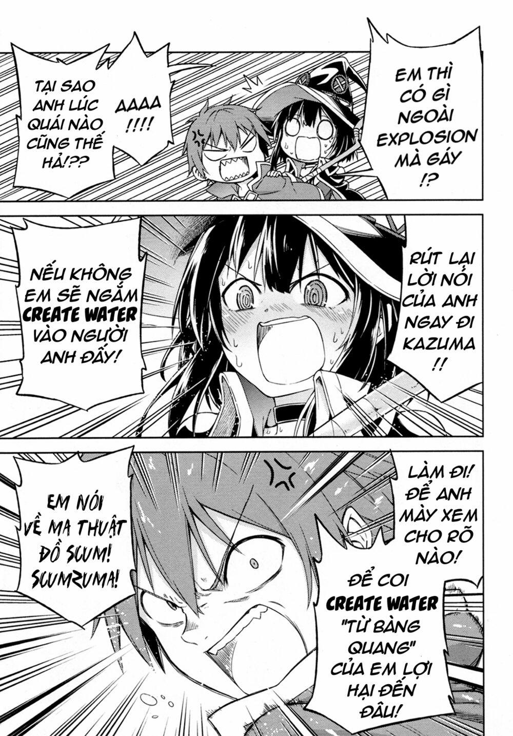 manhwax10.com - Truyện Manhwa Konosuba : Tuyển Tập Megumin Chương 0 Create Water b ng n Trang 9