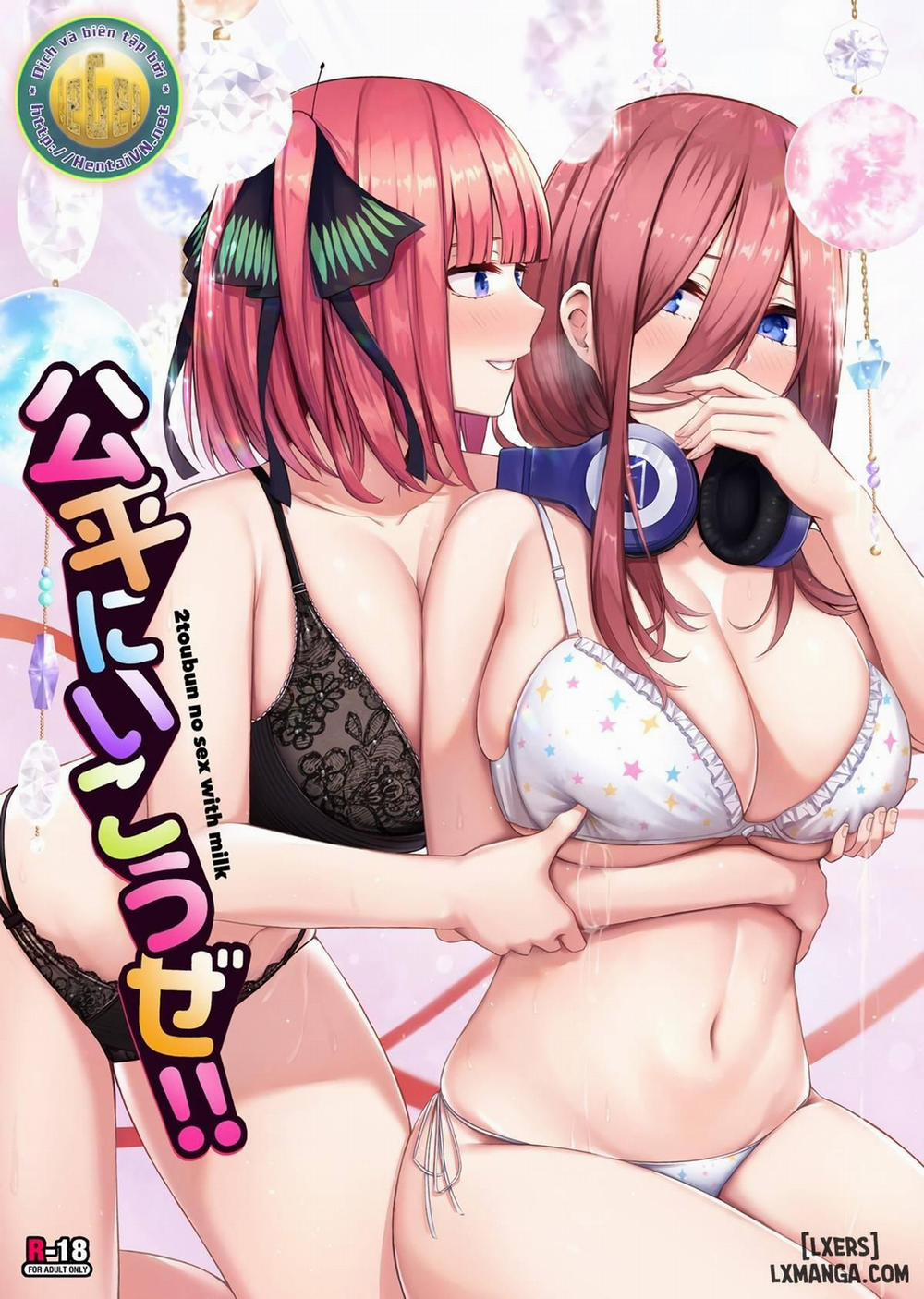 manhwax10.com - Truyện Manhwa Kouhei ni Ikou ze!! - 2toubun no sex with milk Chương Oneshot Trang 1