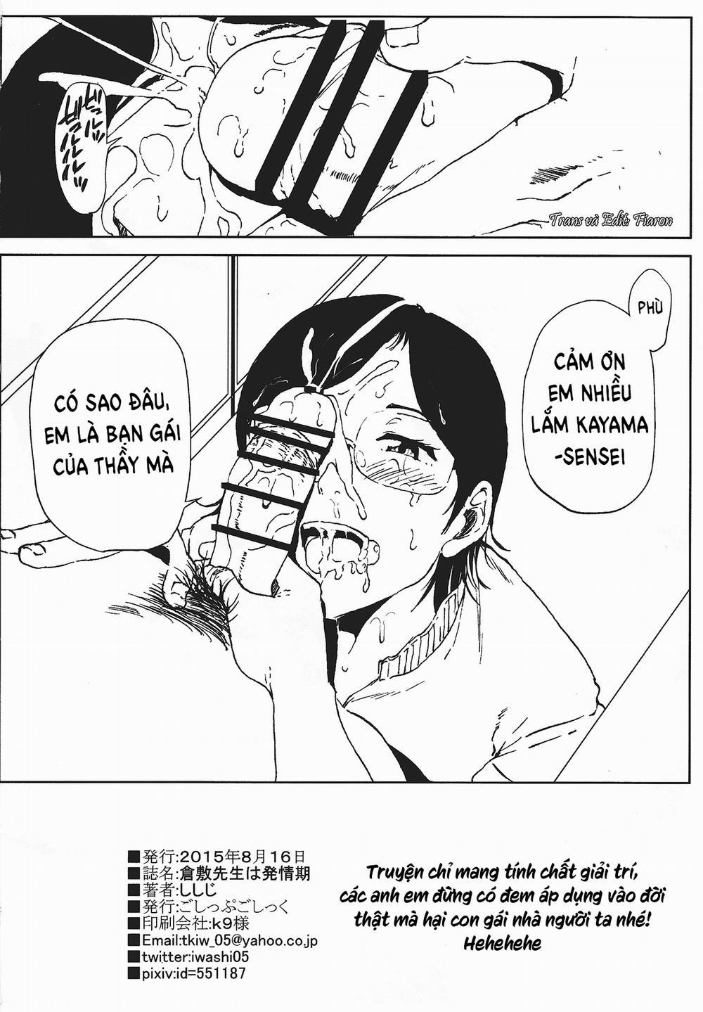 manhwax10.com - Truyện Manhwa Kurashiki-sensei Is In Heat (Fujiyama-San Wa Shishunki) Chương 1 Trang 30