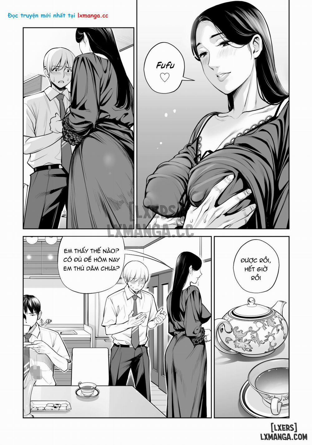 manhwax10.com - Truyện Manhwa Kurokami Onna no Fudeoroshi ~Himitsu no Heya de Nakadashi Sasete Ageru wa Chương Oneshot Trang 36