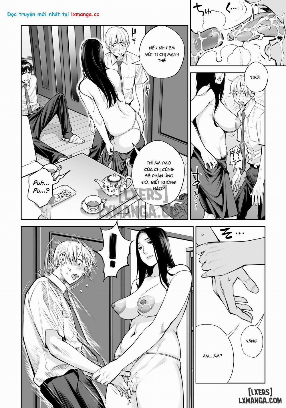 manhwax10.com - Truyện Manhwa Kurokami Onna no Fudeoroshi ~Himitsu no Heya de Nakadashi Sasete Ageru wa Chương Oneshot Trang 45