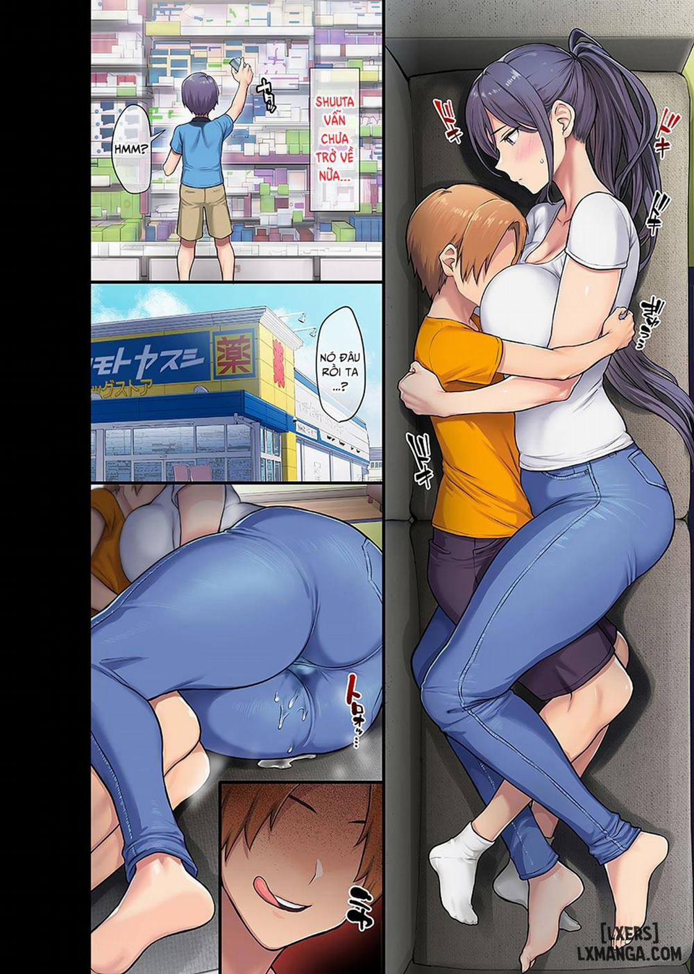 manhwax10.com - Truyện Manhwa Kyonyuu Miboujin to Musuko no Waruui Otomodachi Honpen Rensai Chương Oneshot Trang 9