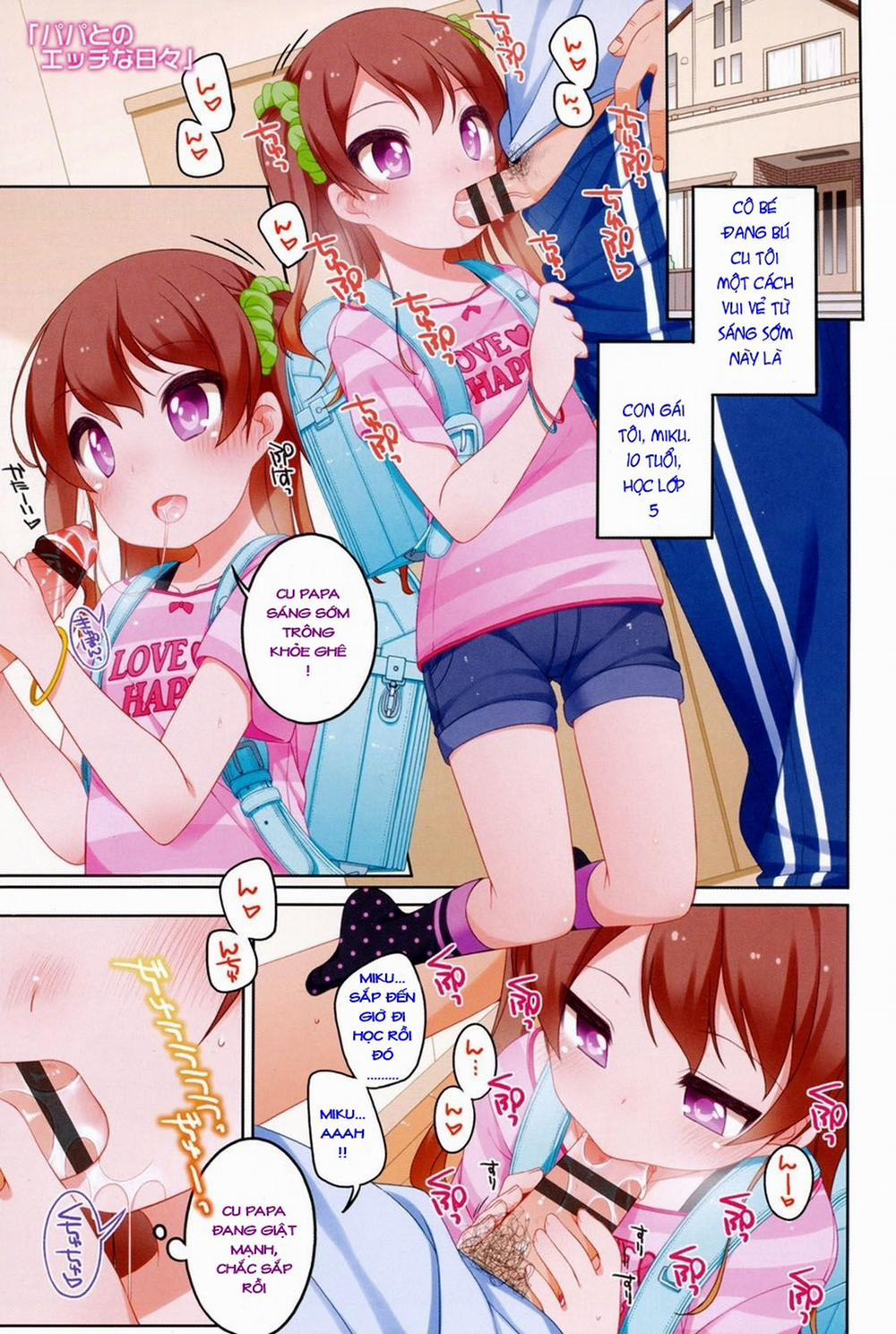 manhwax10.com - Truyện Manhwa [Loli] Tổng hợp Short Hen Loli Chương 0 PaPa to no Ecchi na Hibi Trang 2