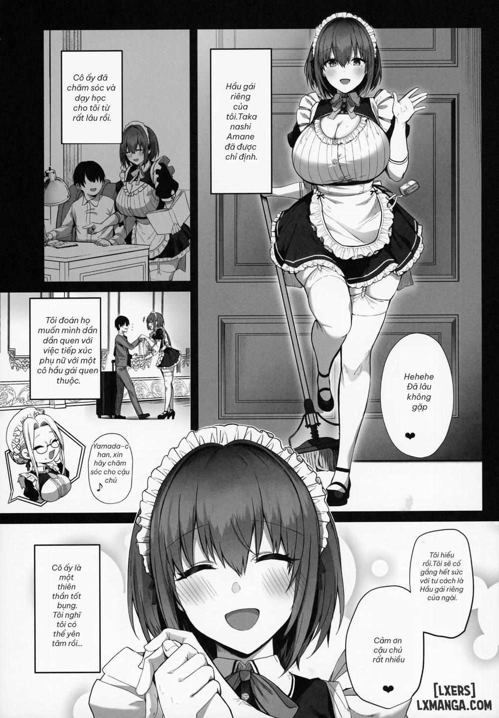 manhwax10.com - Truyện Manhwa Love Maid - Yasashikute Amaama Na Kyonyuu Ero Maid-San To SEX Shimakuru Ohanashi Chương 1 Trang 7