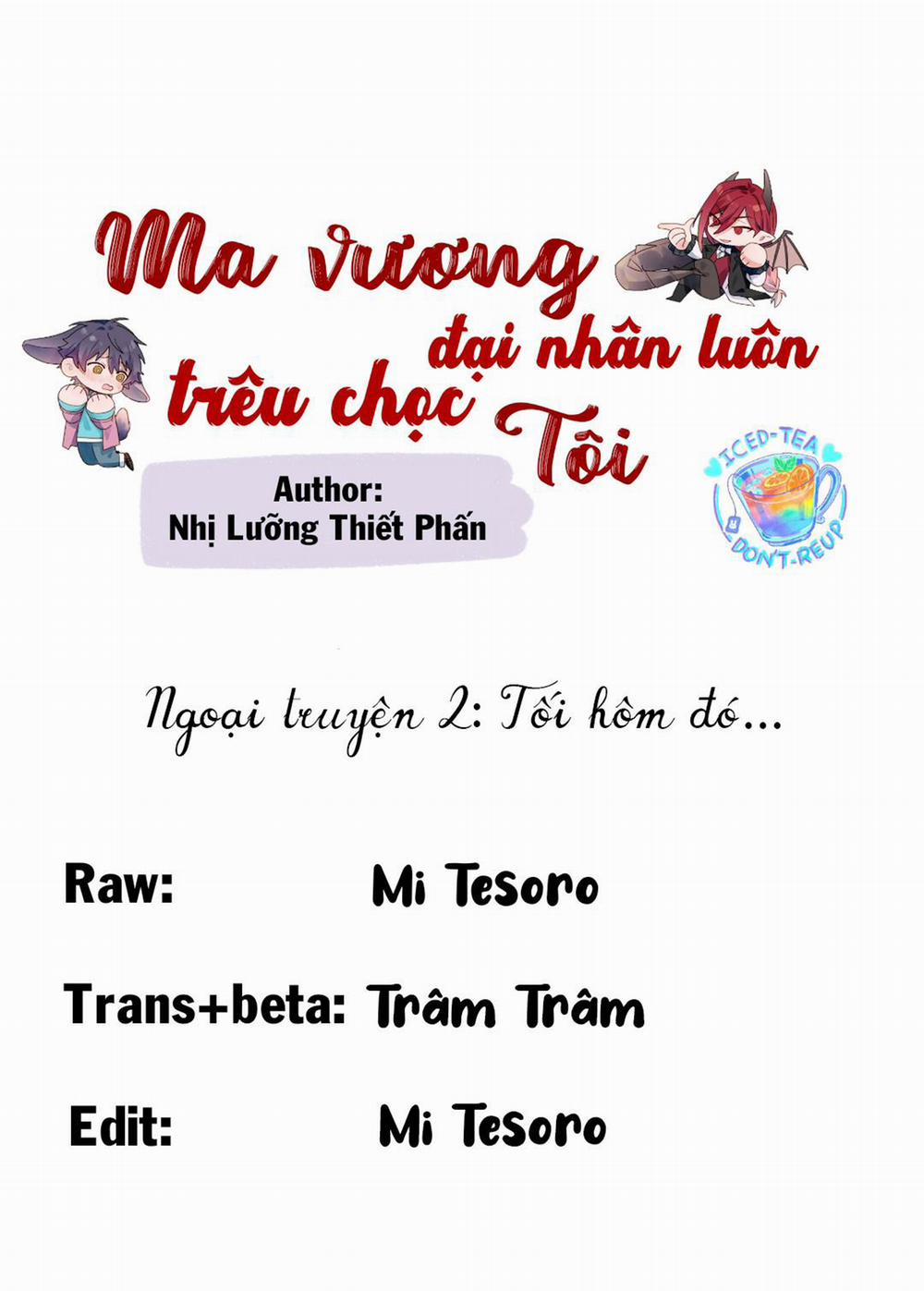 manhwax10.com - Truyện Manhwa Ma Vương Đại Nhân Luôn Trêu Chọc Tôi Chương 41 2 Ngo i truy n 2 Trang 2