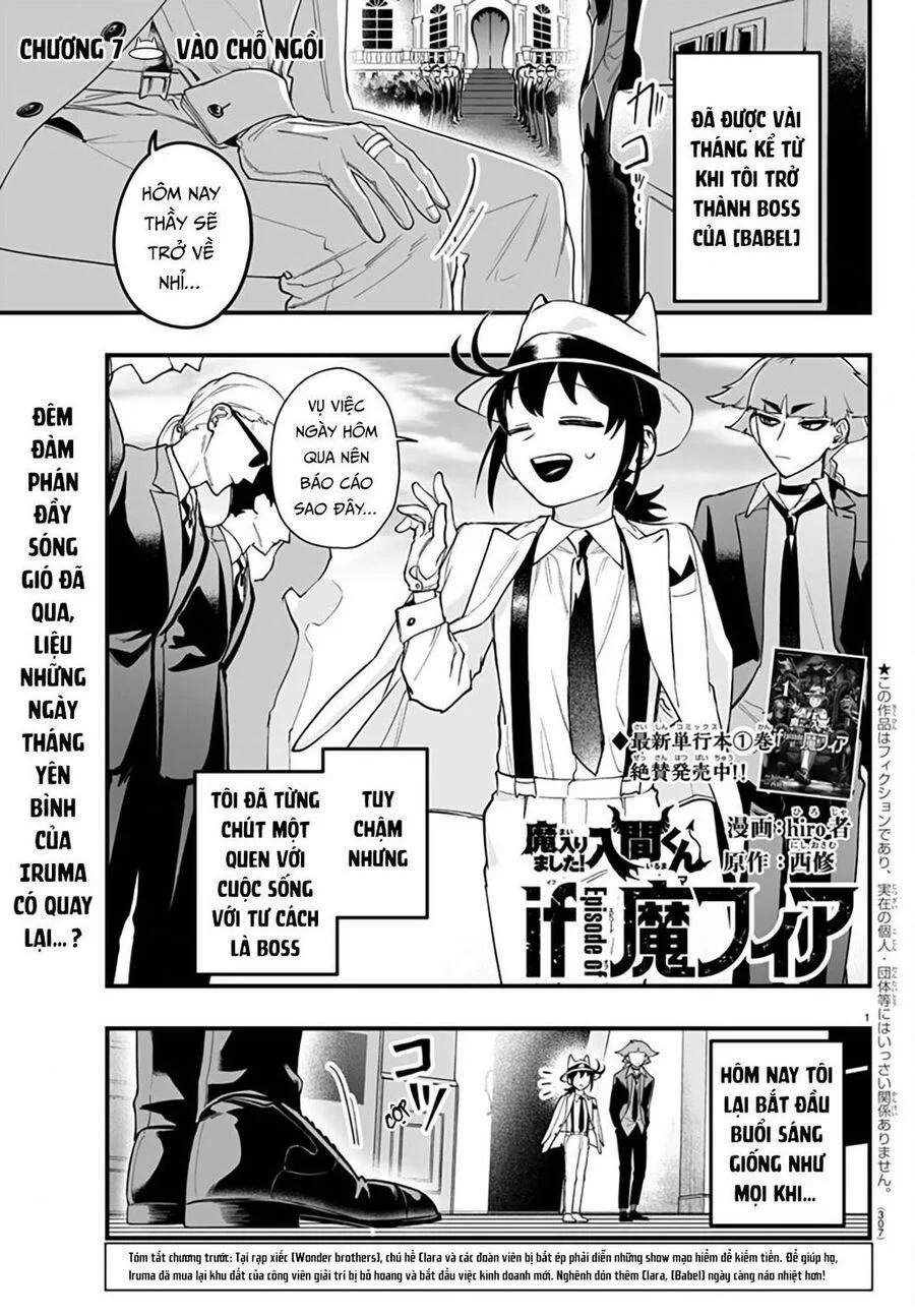 manhwax10.com - Truyện Manhwa Mairimashita! Iruma-Kun: If Episode Of Mafia Chương 7 Trang 2