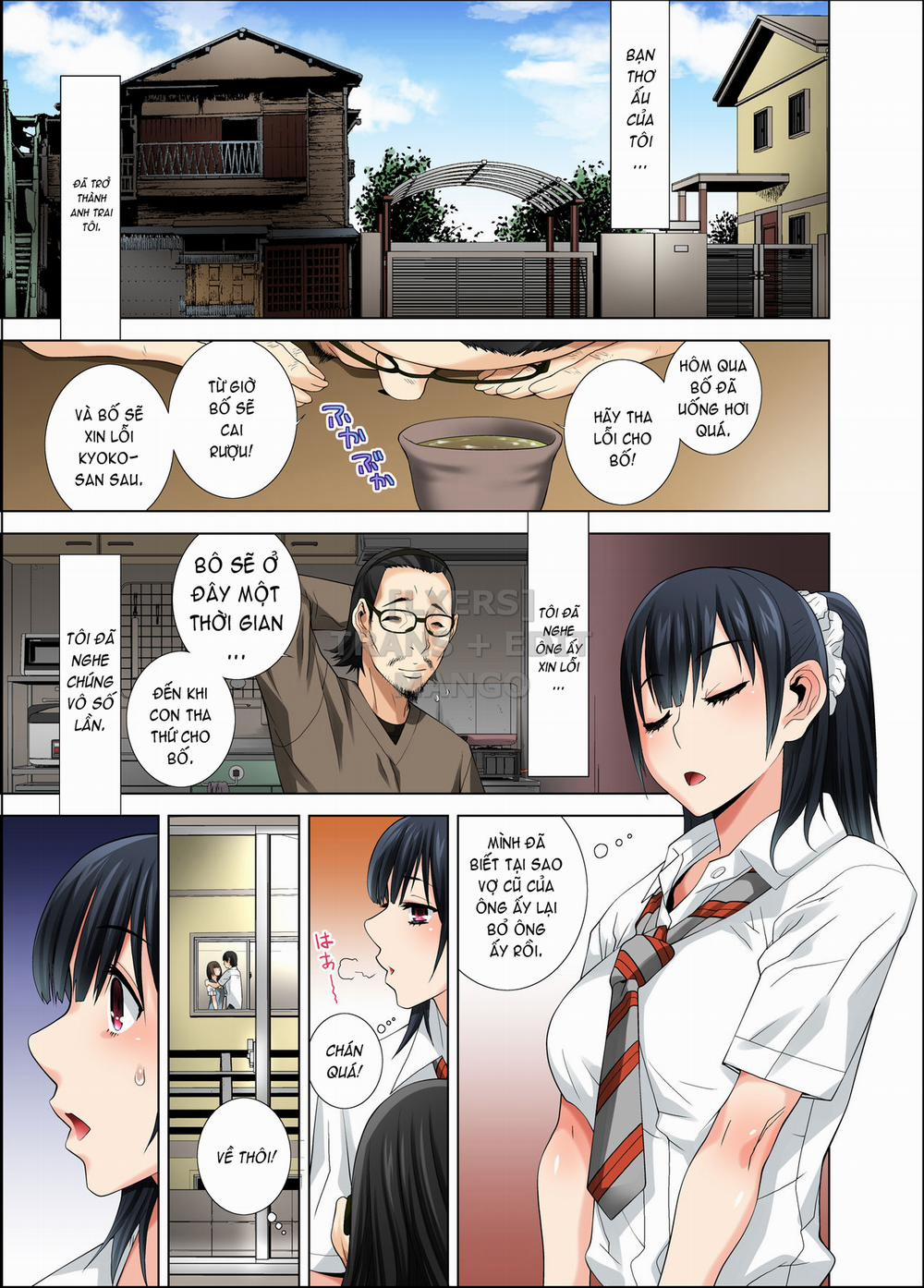 manhwax10.com - Truyện Manhwa Matabiraki Haha Shimai Taisetsu a Osananajimi no Shimai wa Ore no Kuzu Oyaji ni Ana o Sasageru Chương Oneshot Trang 5