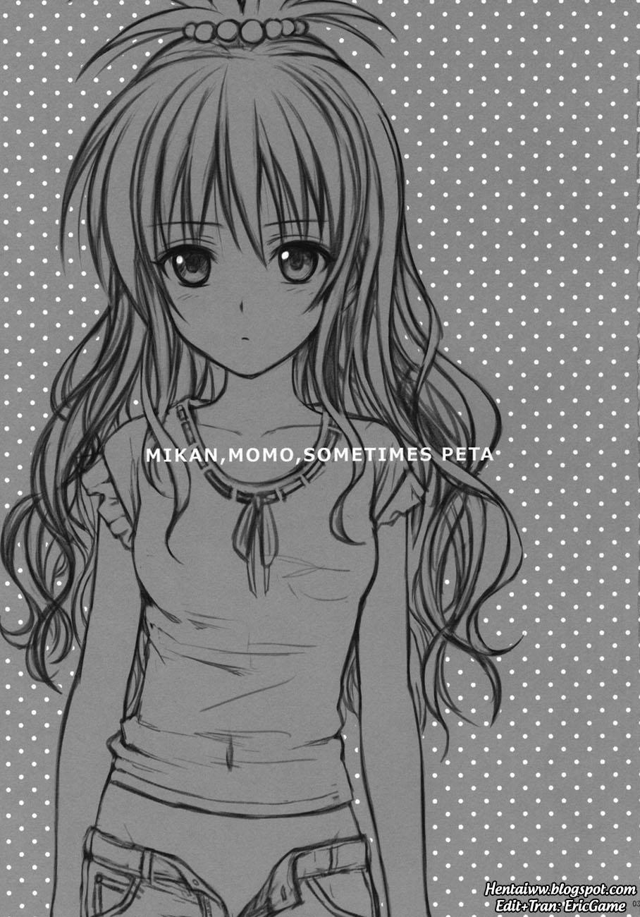 manhwax10.com - Truyện Manhwa MIKAN,MOMO,SOMETIMES PETA (To Love-Ru Darkness) Chương Oneshot Trang 2