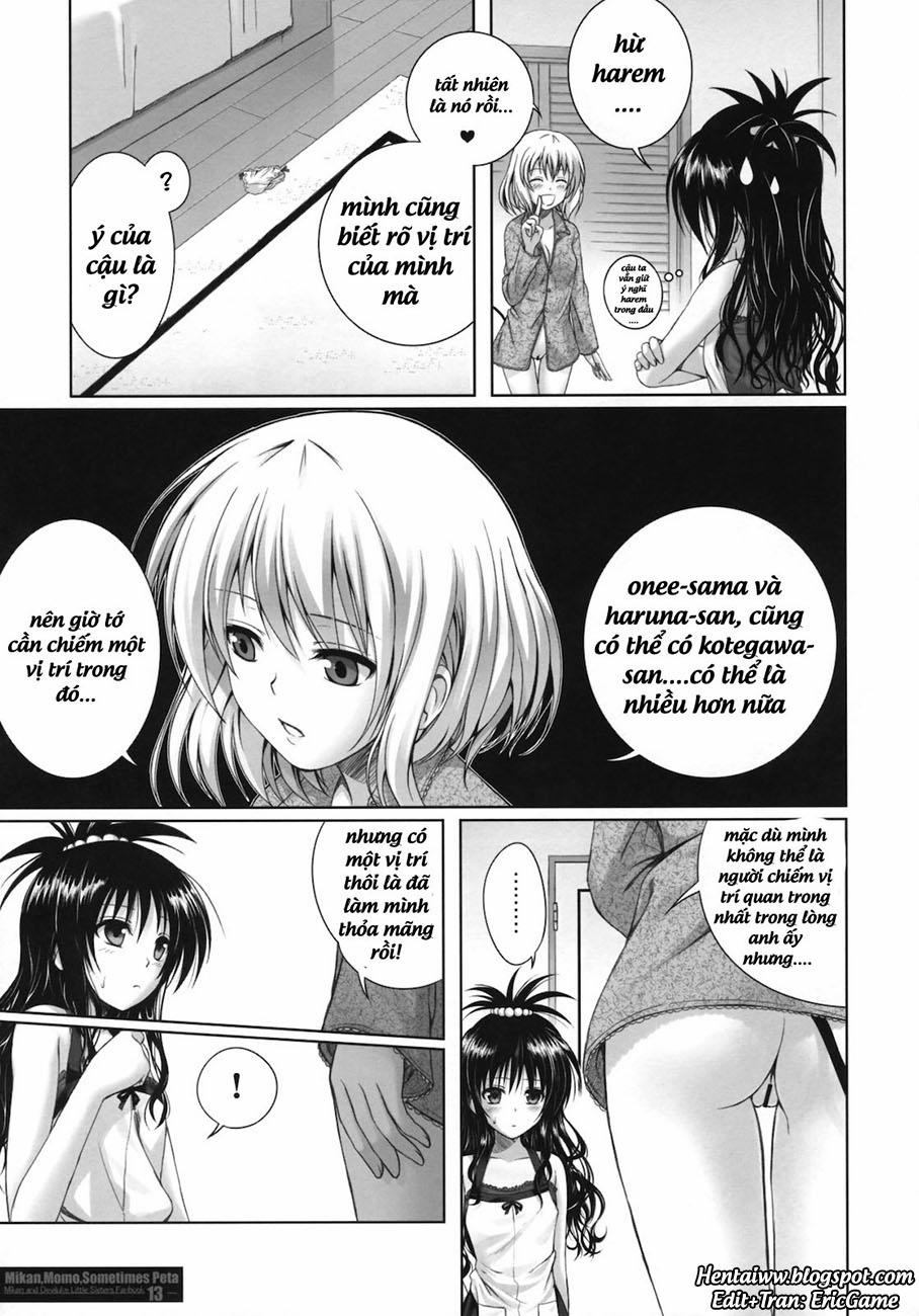 manhwax10.com - Truyện Manhwa MIKAN,MOMO,SOMETIMES PETA (To Love-Ru Darkness) Chương Oneshot Trang 12