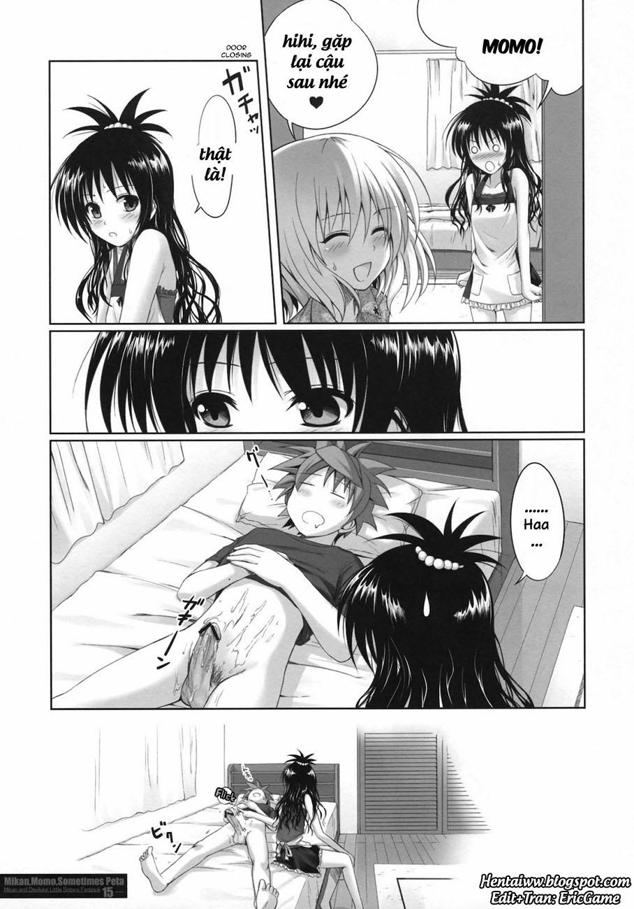 manhwax10.com - Truyện Manhwa MIKAN,MOMO,SOMETIMES PETA (To Love-Ru Darkness) Chương Oneshot Trang 14