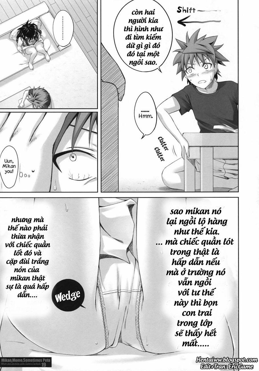 manhwax10.com - Truyện Manhwa MIKAN,MOMO,SOMETIMES PETA (To Love-Ru Darkness) Chương Oneshot Trang 18