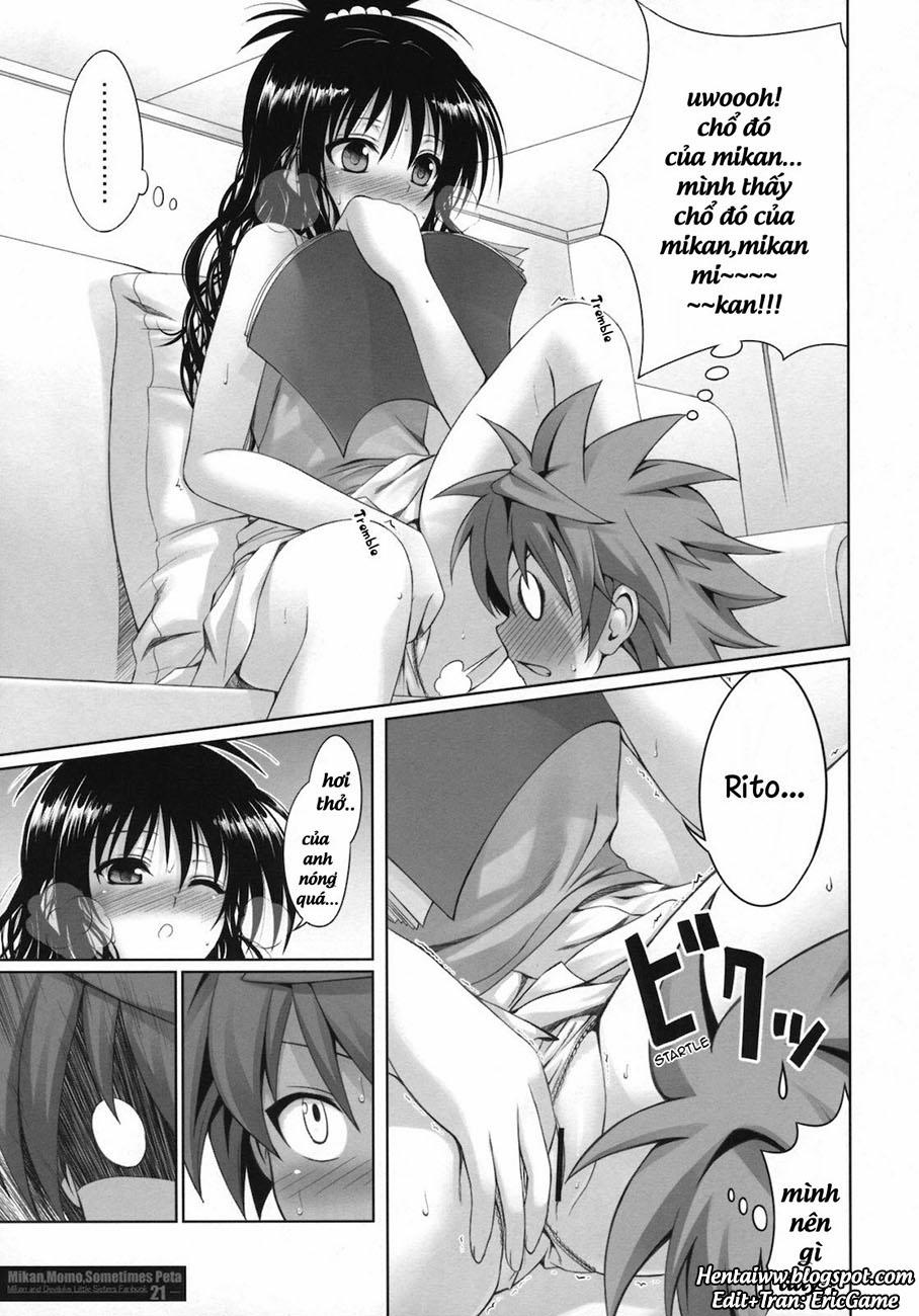 manhwax10.com - Truyện Manhwa MIKAN,MOMO,SOMETIMES PETA (To Love-Ru Darkness) Chương Oneshot Trang 20