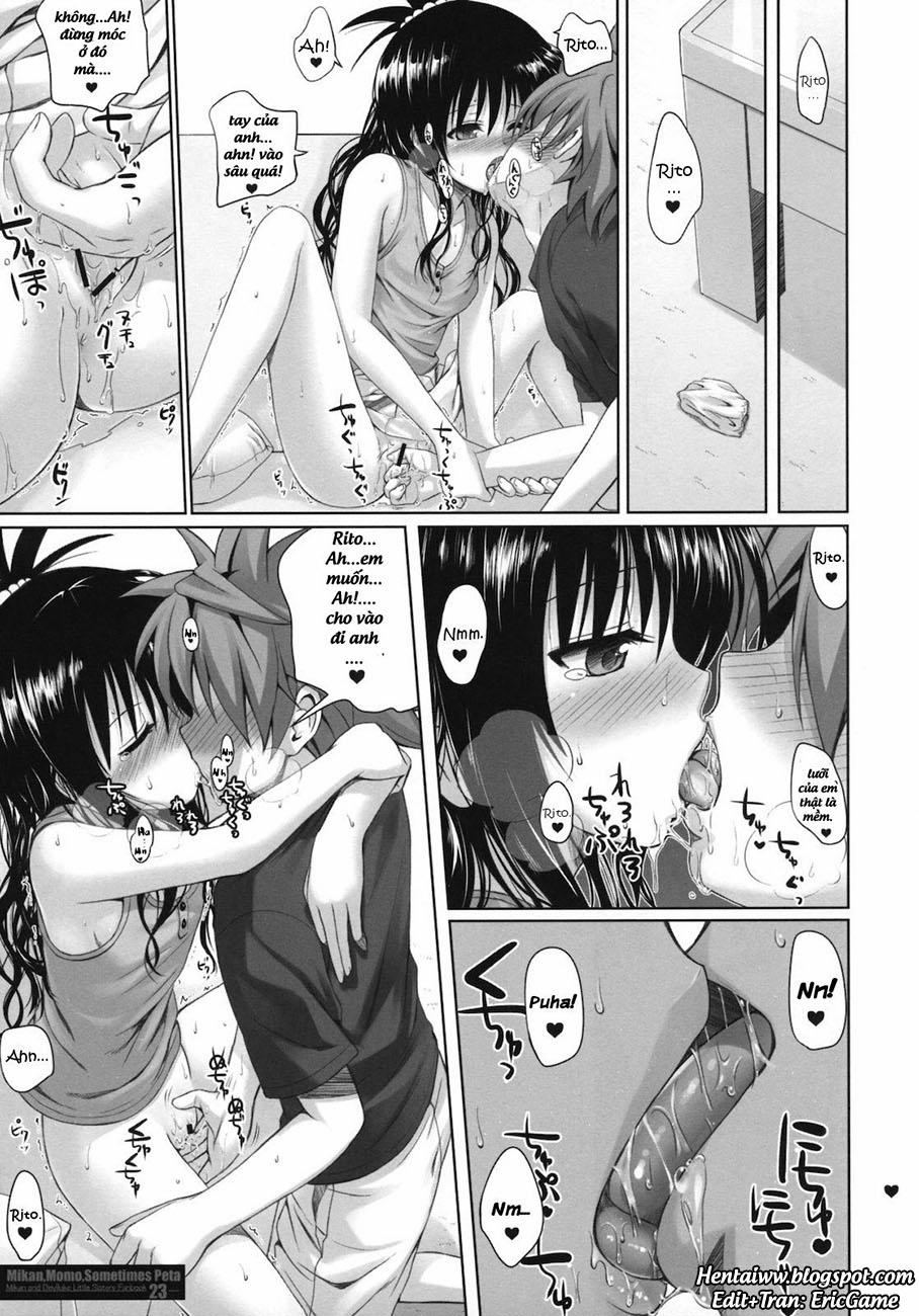 manhwax10.com - Truyện Manhwa MIKAN,MOMO,SOMETIMES PETA (To Love-Ru Darkness) Chương Oneshot Trang 22