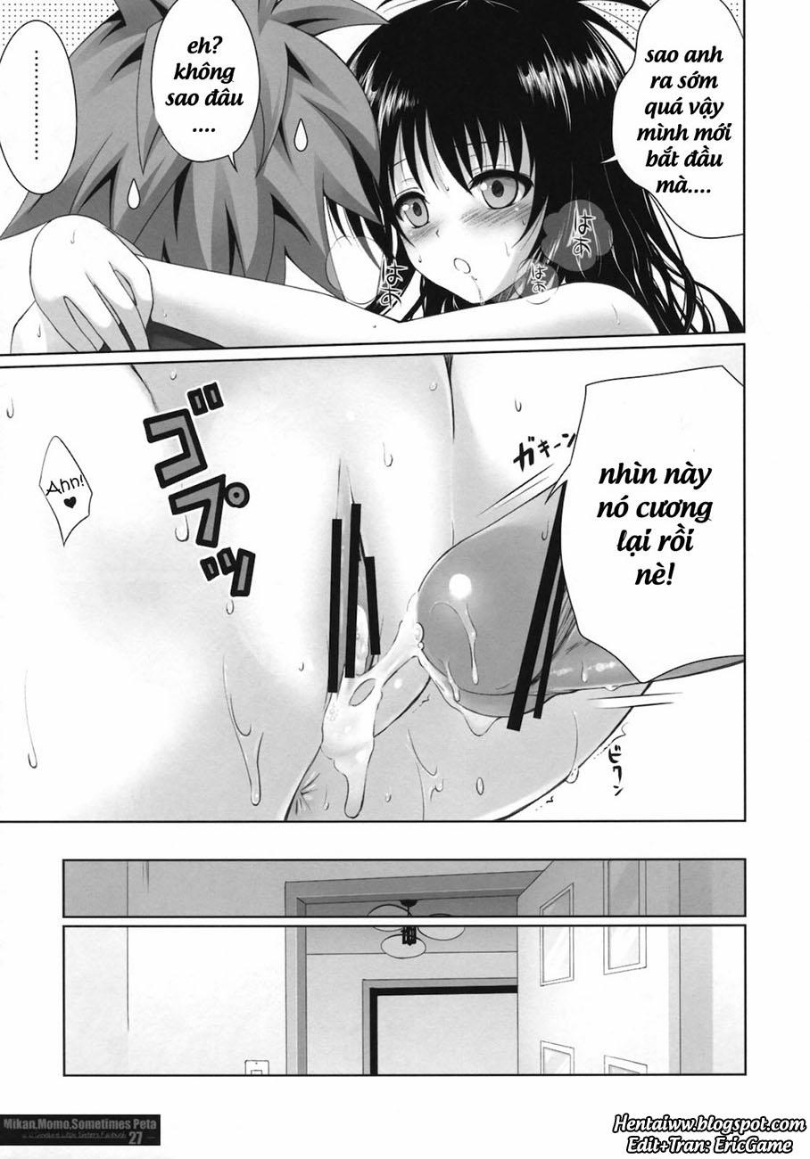 manhwax10.com - Truyện Manhwa MIKAN,MOMO,SOMETIMES PETA (To Love-Ru Darkness) Chương Oneshot Trang 26