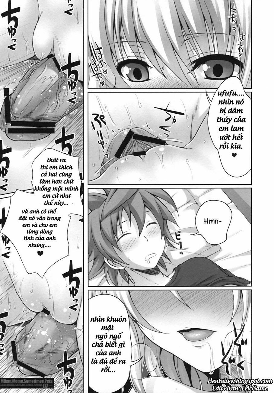 manhwax10.com - Truyện Manhwa MIKAN,MOMO,SOMETIMES PETA (To Love-Ru Darkness) Chương Oneshot Trang 6