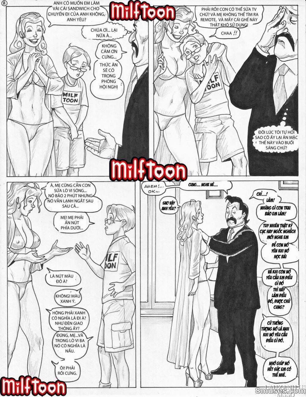 manhwax10.com - Truyện Manhwa Milftoon Dumblond Chương Oneshot Comic Trang 3