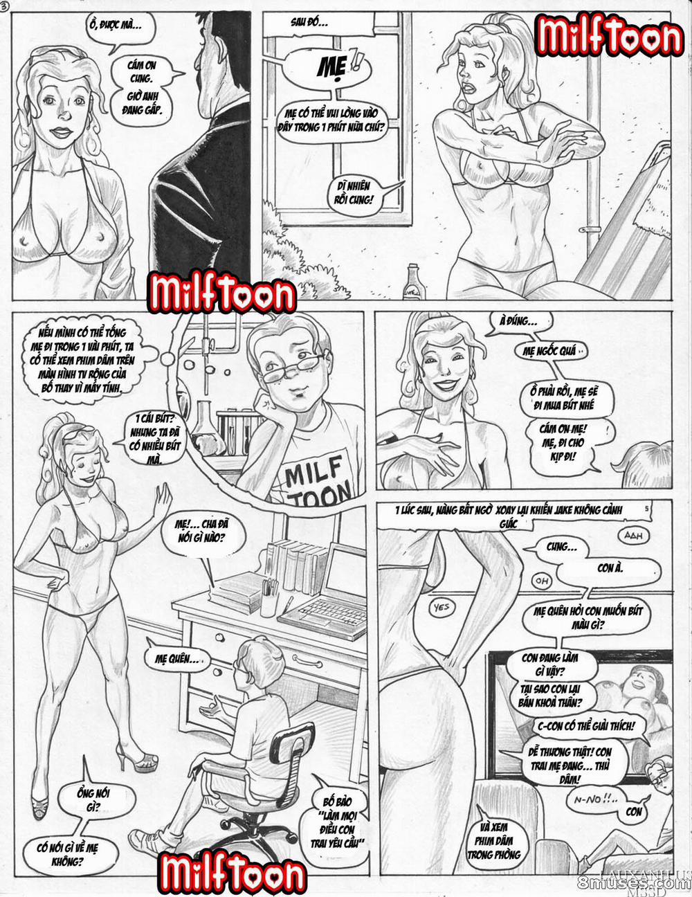 manhwax10.com - Truyện Manhwa Milftoon Dumblond Chương Oneshot Comic Trang 4