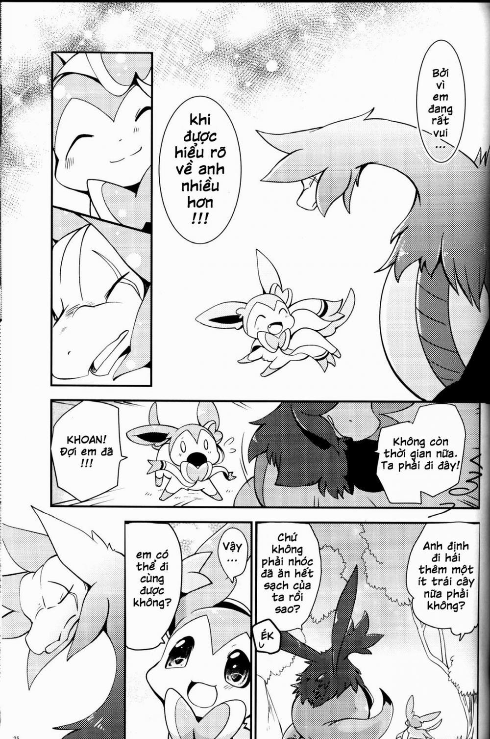 manhwax10.com - Truyện Manhwa Mori no Kaibutsu to Chiisana Yousei (Pokemon) Chương Oneshot Trang 25