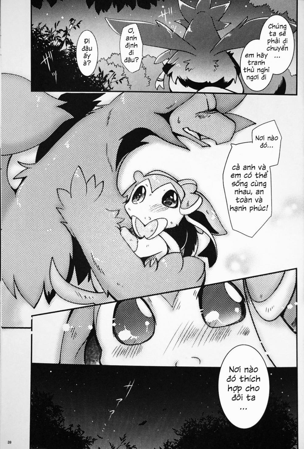 manhwax10.com - Truyện Manhwa Mori no Kaibutsu to Chiisana Yousei (Pokemon) Chương Oneshot Trang 39