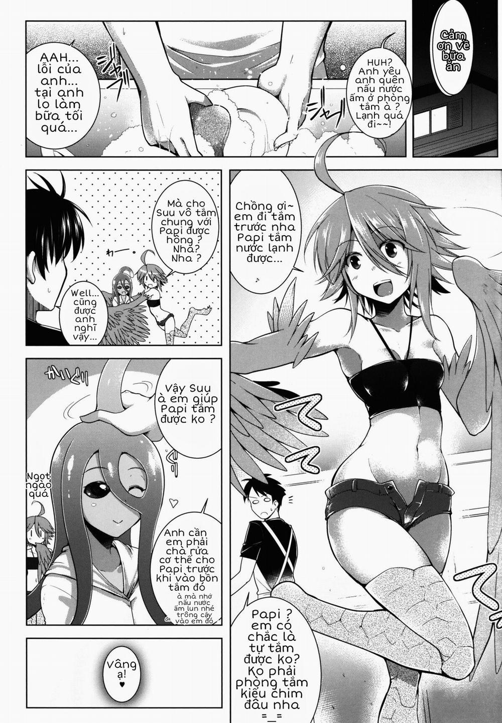 manhwax10.com - Truyện Manhwa Nằm yên để tắm cho nào! (Monster Musume no Iru Nichijou) Chương Oneshot Trang 6