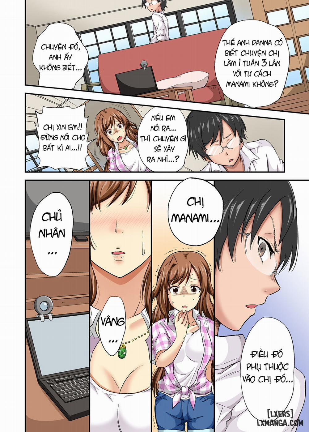 manhwax10.com - Truyện Manhwa Netorare Hitozuma Net de Nama Nugi Haishinsuru Onna - Manami Chương Oneshot Trang 19