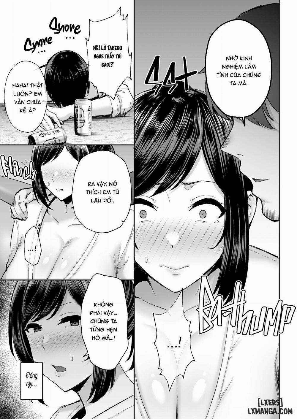 manhwax10.com - Truyện Manhwa Netorareta Bakunyuu Osananajimi Tsuma Akane -Mukashikkara Shinyuu (SeFri) to Yarimakuri Deshita lol- Chương Oneshot Trang 9