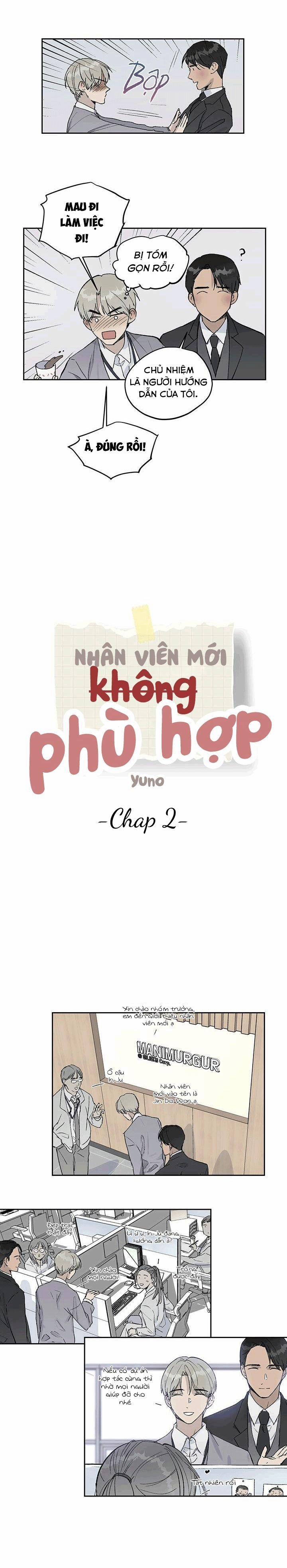 manhwax10.com - Truyện Manhwa Nhân Viên Mới Không Phù Hợp Chương 2 Trang 4