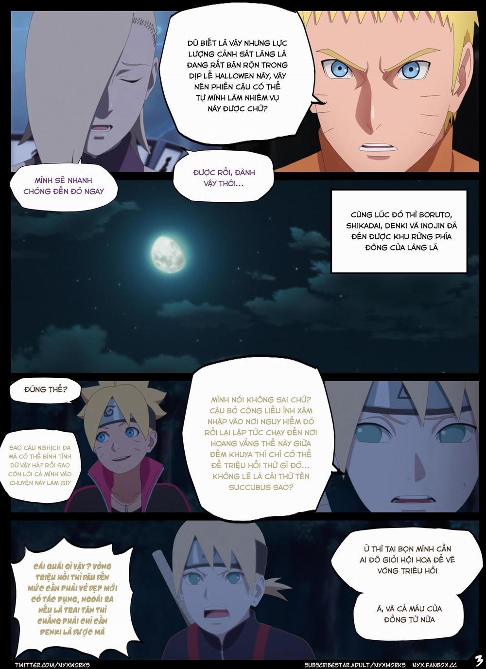 manhwax10.com - Truyện Manhwa Night of the Ritual (Naruto) Chương Oneshot Trang 3