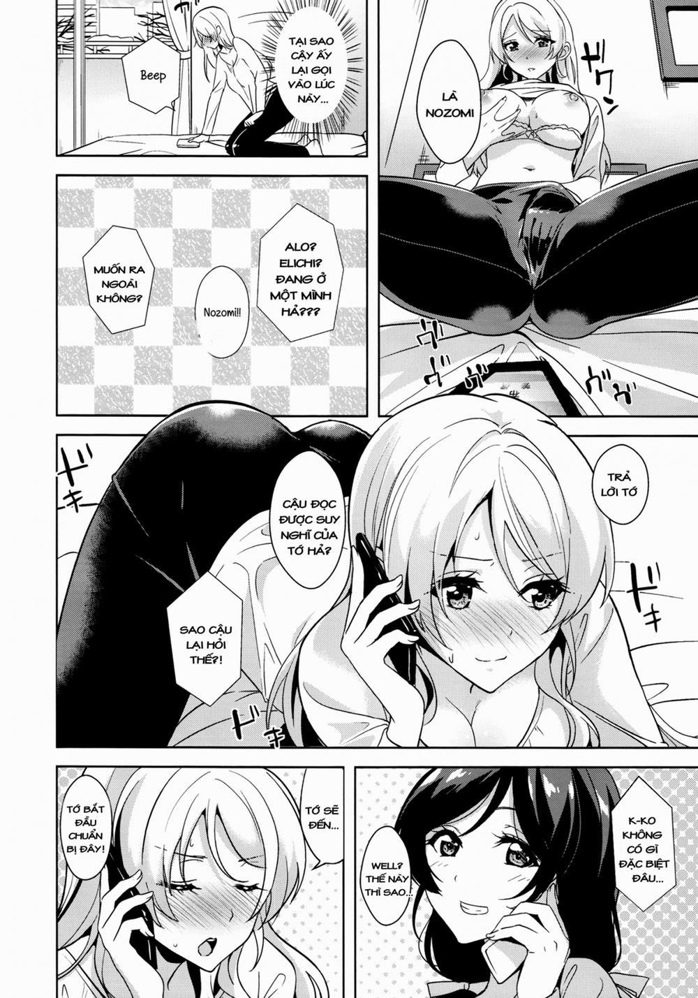 manhwax10.com - Truyện Manhwa Nozomi to Eri ga Fuyuyasumi no Aida Kedamonos ni Naru Ohanashi (Love Live!) Chương Oneshot Trang 9