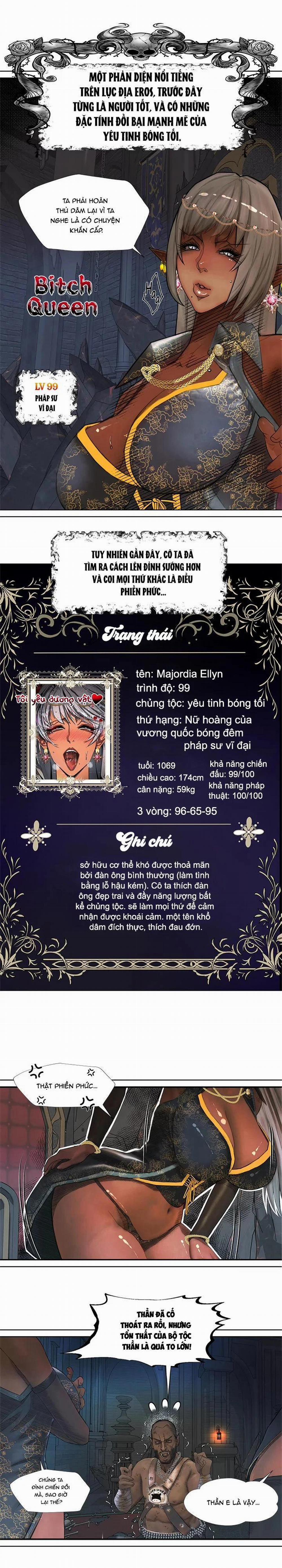 manhwax10.com - Truyện Manhwa Nữ Hoàng Dark Elf Và Bầy Tôi Orc Chương 1 Trang 3