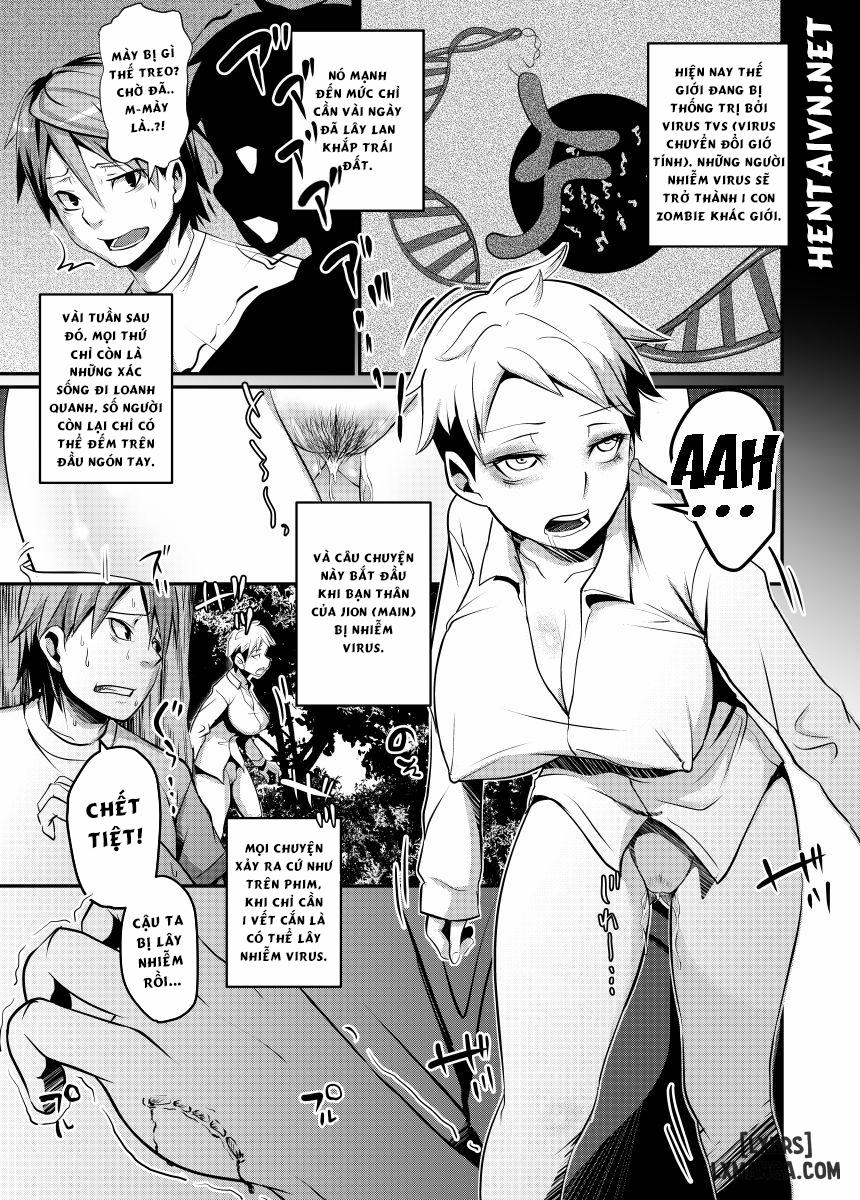 manhwax10.com - Truyện Manhwa Nyotaika Zombie de Doutei Sotsugyou Chương Oneshot Trang 2