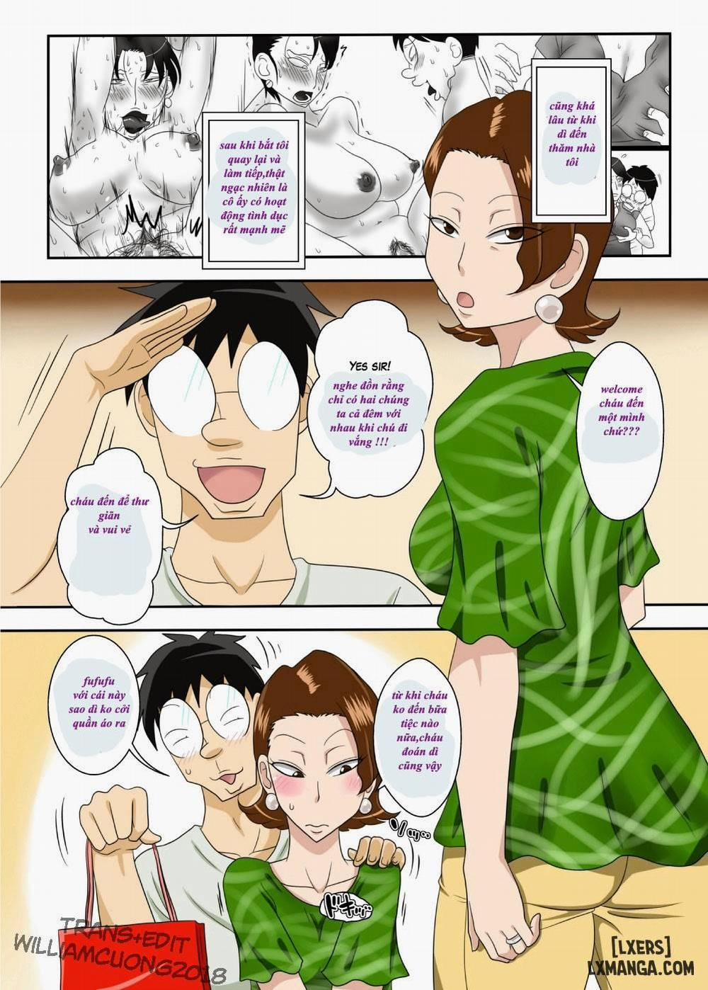 manhwax10.com - Truyện Manhwa Oba-san Taku de Asedaku de, Hitasura Sex ni Hagemu! Chương Oneshot Trang 2