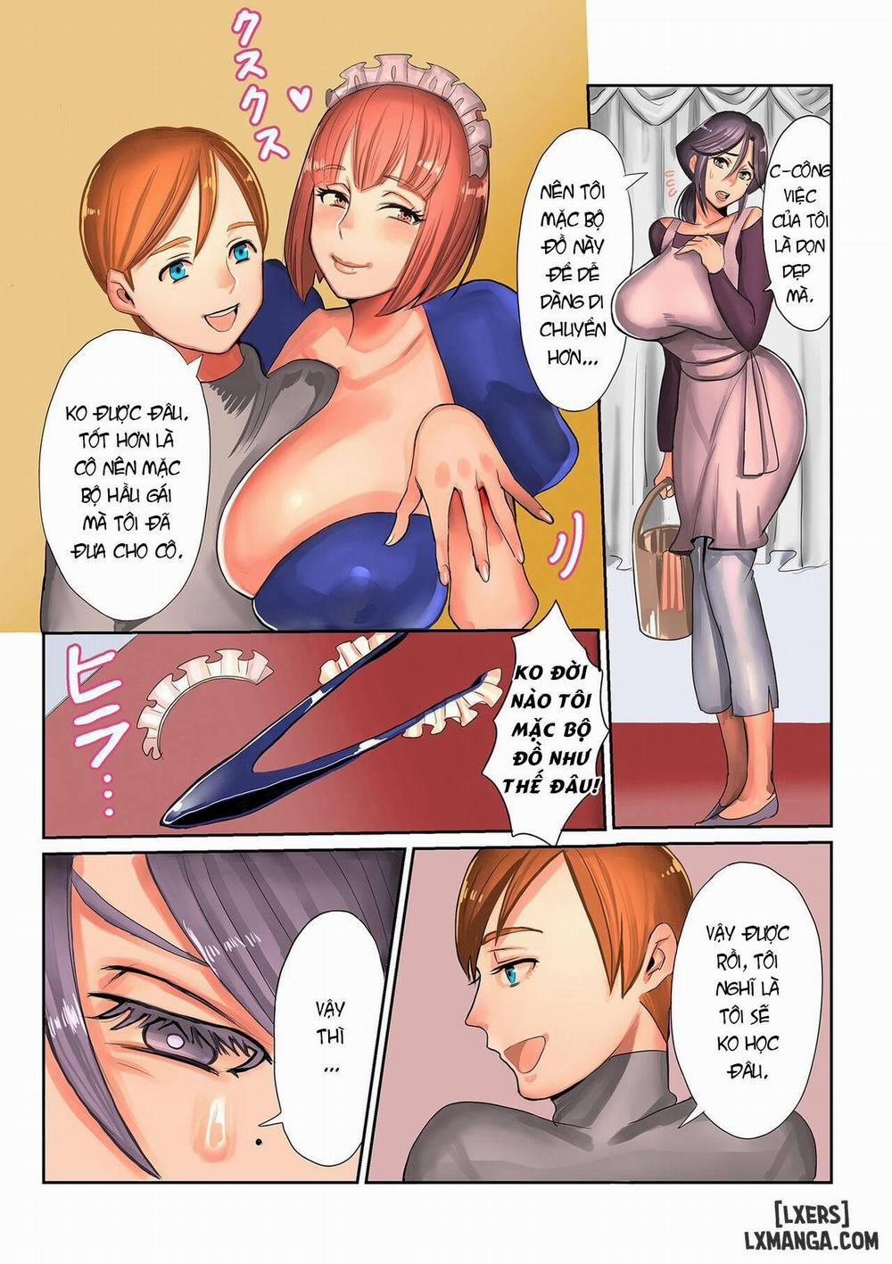 manhwax10.com - Truyện Manhwa Obachan to Boku Dai 2 Wa Boku ga Ageta Meido Fuku Chương Oneshot Trang 3