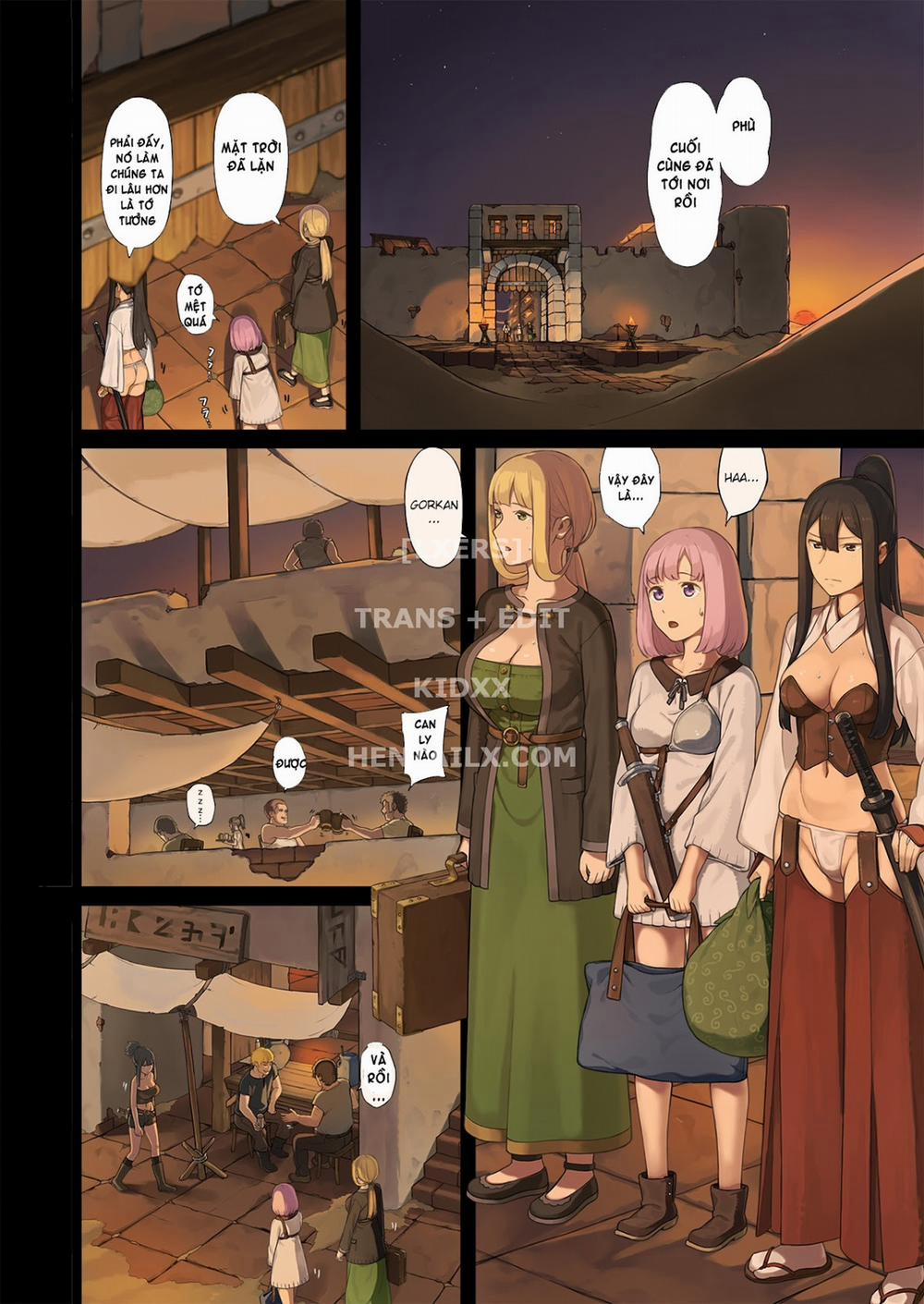 manhwax10.com - Truyện Manhwa Onna Boukensha-tachi ga Sabaku no Oasis ni Tachiyoru to Chương Oneshot Full Color Trang 7