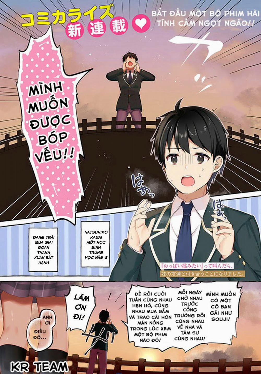 manhwax10.com - Truyện Manhwa Oppai Momitai~Tte Sakendara, Imouto No Tomodachi To Tsukiau Koto Ni Narimashita Chương 1 Trang 2