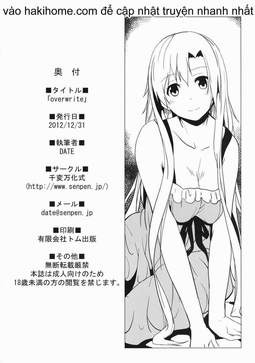 manhwax10.com - Truyện Manhwa Overwrite (Sword Art Online) Chương Oneshot Trang 20