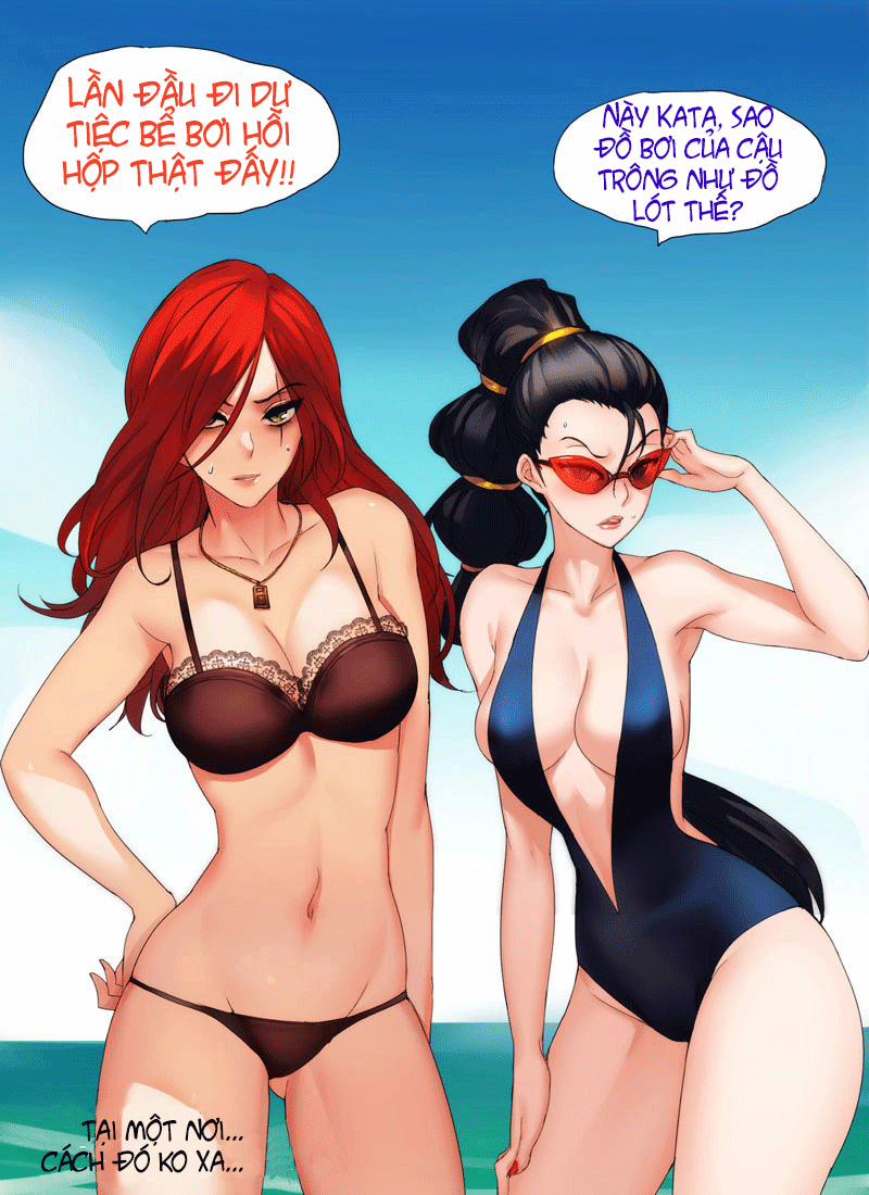 manhwax10.com - Truyện Manhwa Pool Party - Summer in summoner rift (League Of Legends) Chương Oneshot Full Color Trang 13