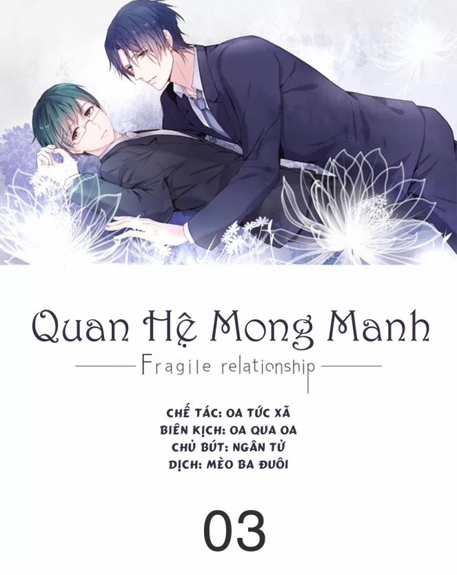 manhwax10.com - Truyện Manhwa Quan Hệ Mong Manh Chương 3 Trang 1