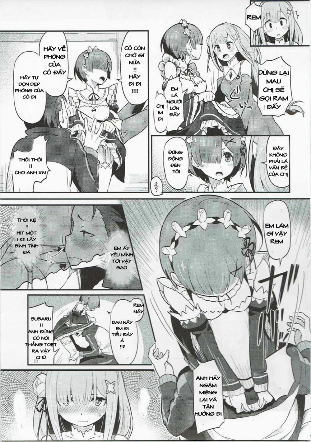 manhwax10.com - Truyện Manhwa Rem no Emilia Kuttsuke Daisakusen (Re:Zero kara Hajimeru Isekai Seikatsu) Chương Oneshot Trang 5