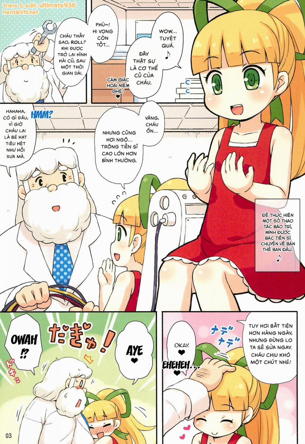 manhwax10.com - Truyện Manhwa Roll-chan to Hakase no Nichijou (Megaman) Chương Oneshot Trang 4