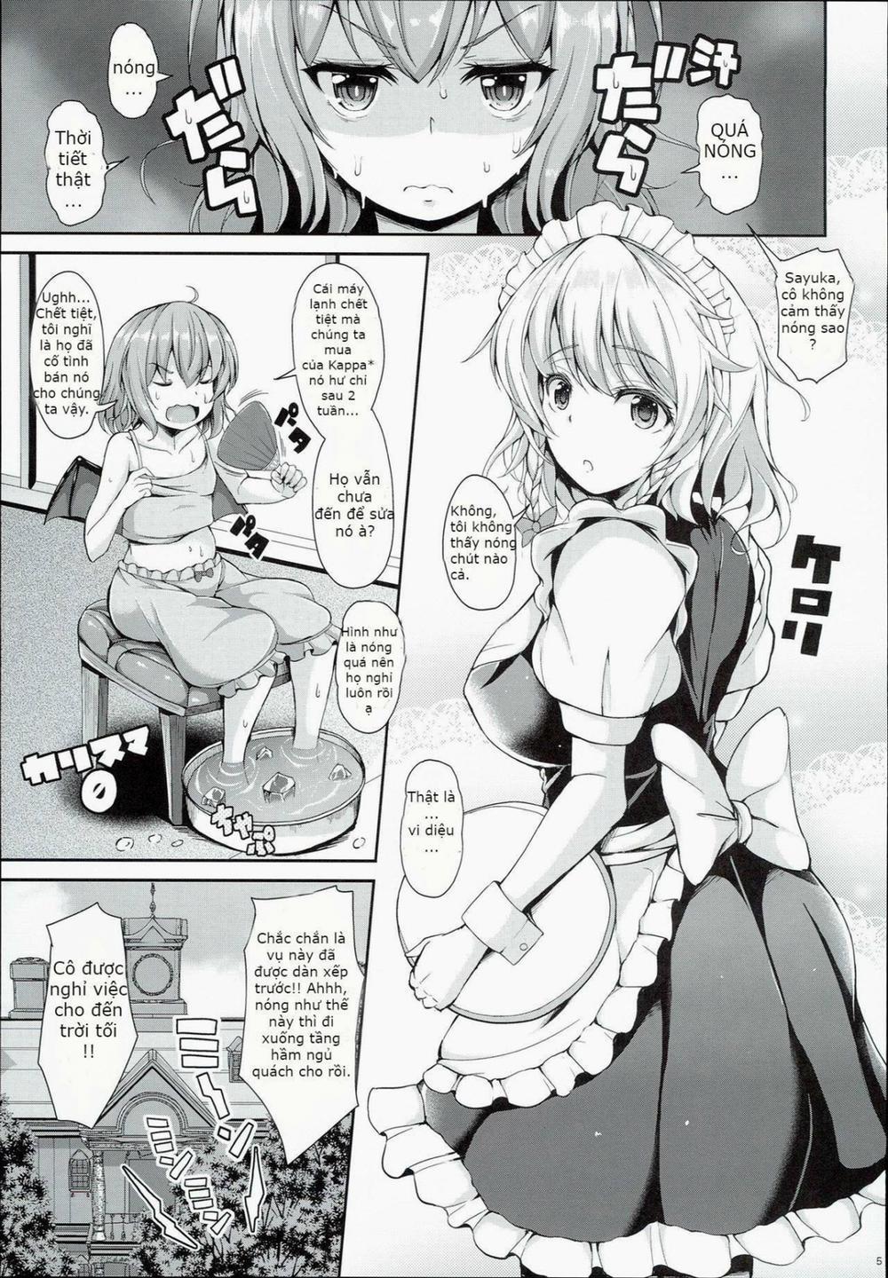 manhwax10.com - Truyện Manhwa Sakuya ga Mizugi ni Kigaetara (Touhou Project) Chương M t Nh y Trang 4