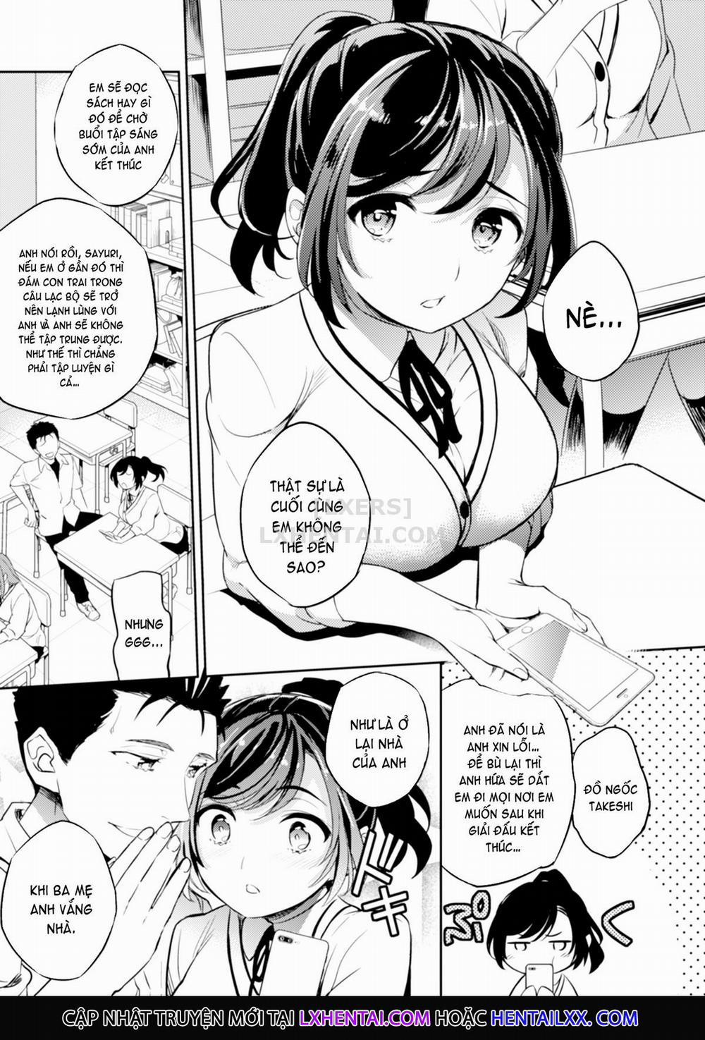 Sayuri - Kareshi to Hatsu H Mokuzen ni Chikan ni NTR-reta Shoujo Chương 1 Trang 4