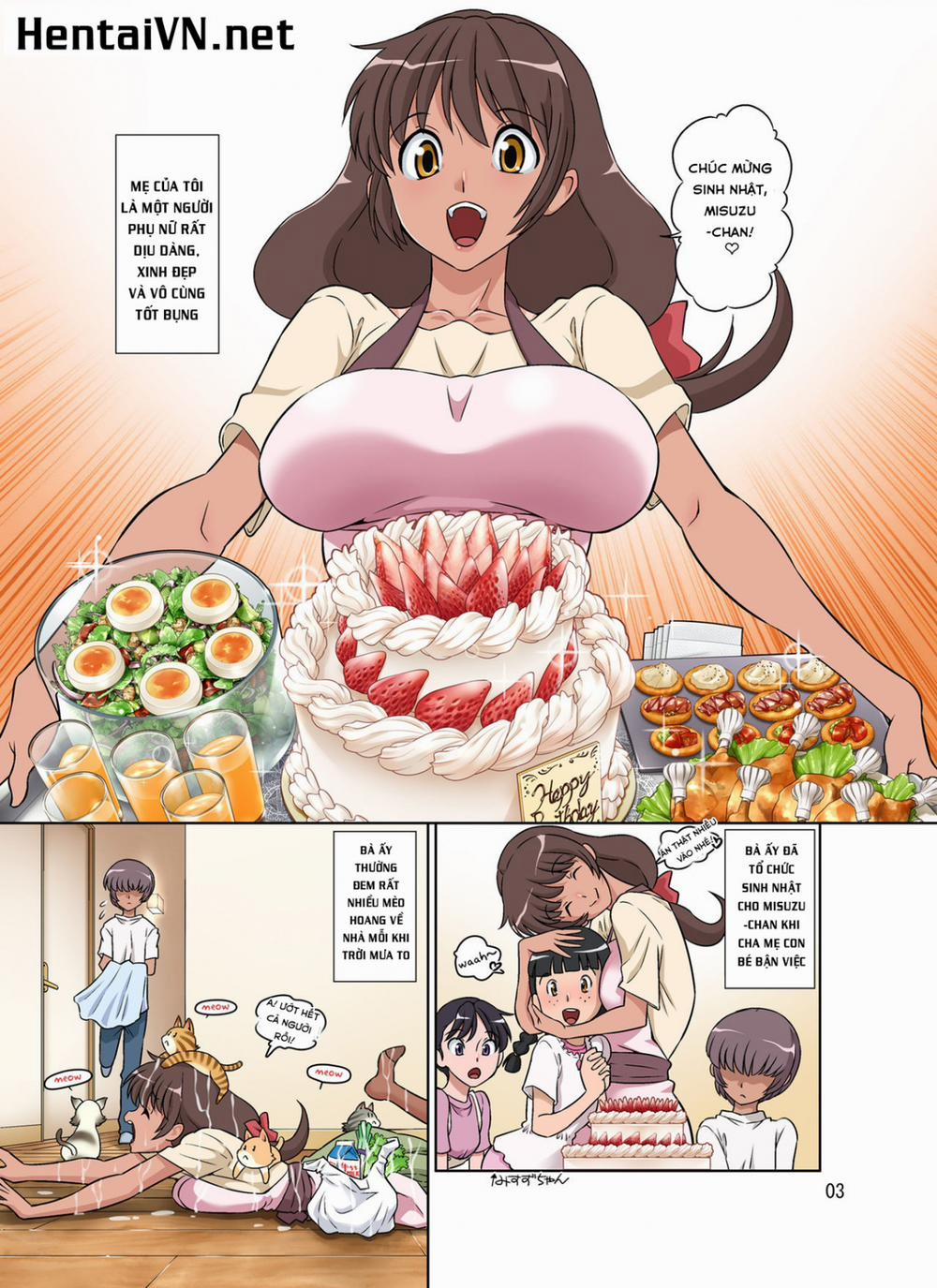 manhwax10.com - Truyện Manhwa Sewayaki Mama, Musuko ni Hamerareru Chương 1 FullColor Trang 4