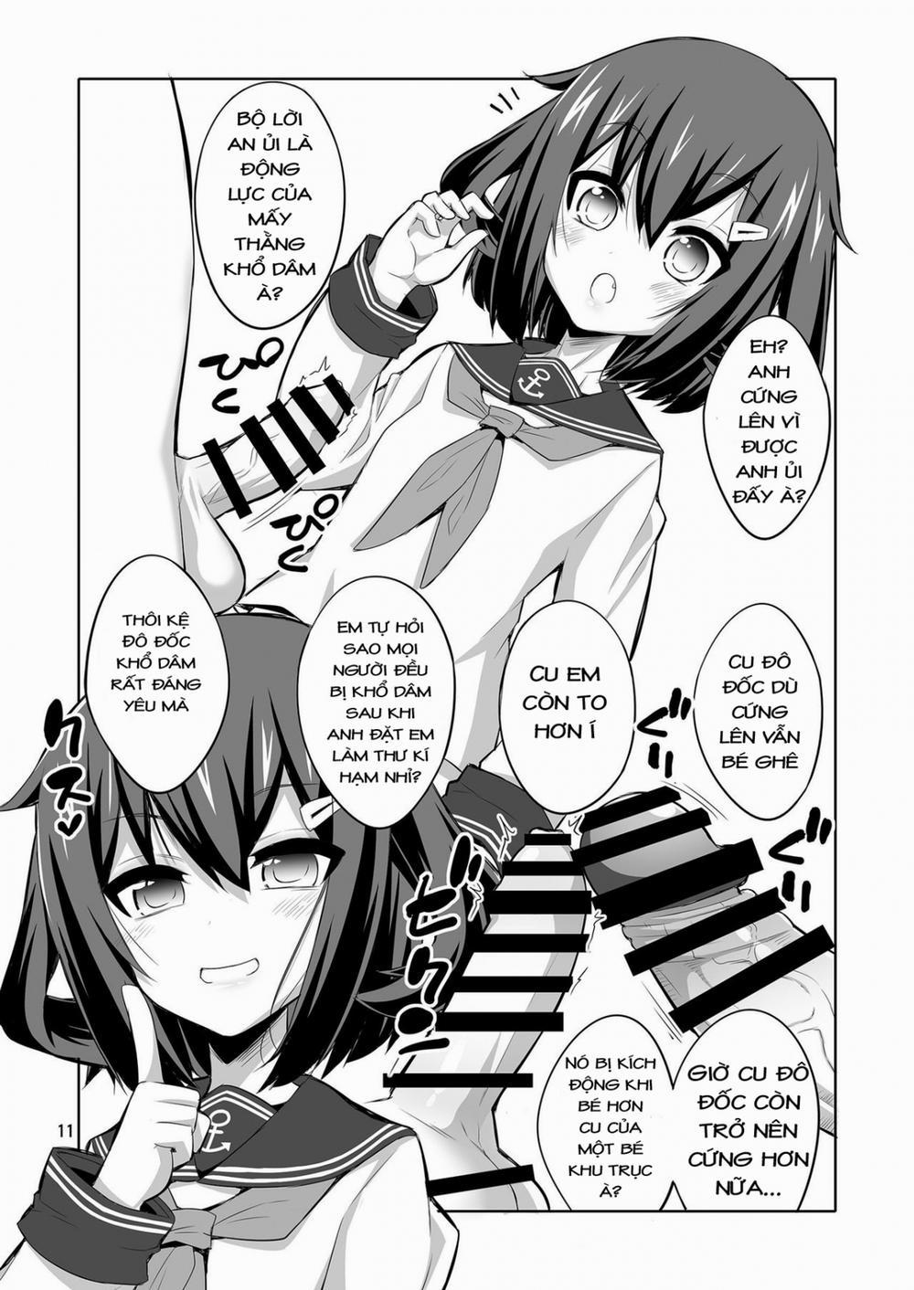 manhwax10.com - Truyện Manhwa Shireikan Futanari Ikazuchi-sama ni Okasarete minai? (Kantai Collection) Chương Oneshot Trang 11