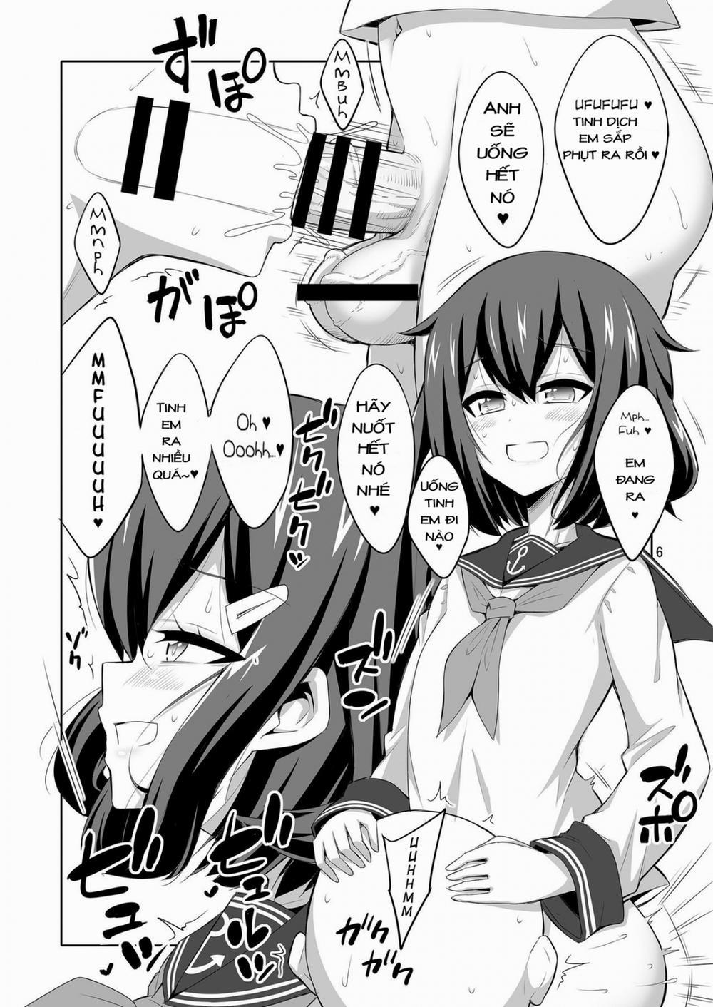 manhwax10.com - Truyện Manhwa Shireikan Futanari Ikazuchi-sama ni Okasarete minai? (Kantai Collection) Chương Oneshot Trang 6