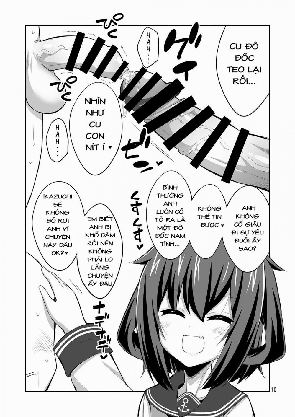 manhwax10.com - Truyện Manhwa Shireikan Futanari Ikazuchi-sama ni Okasarete minai? (Kantai Collection) Chương Oneshot Trang 10